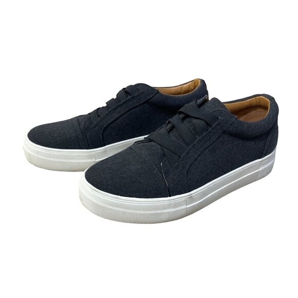 DV by Dolce Vita Slip On Sneaker Cross Lace Dark Gray Women's Size 7.5 - Picture 4 of 11